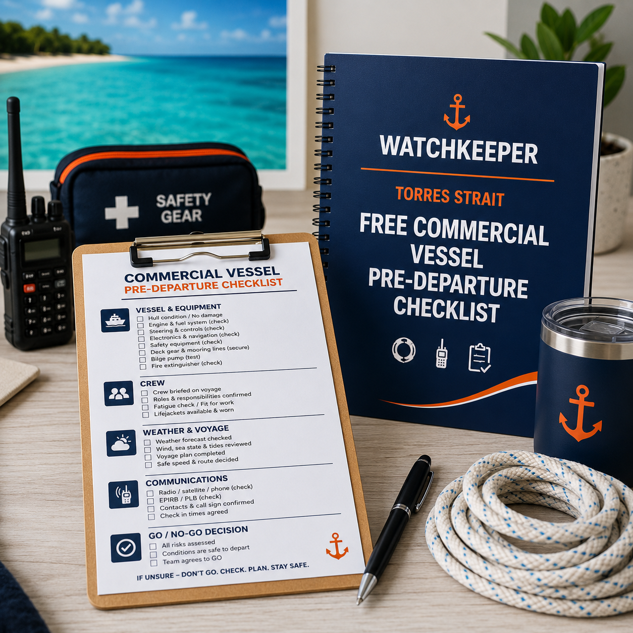 Free Commercial Vessel Pre-Departure Checklist — Australia